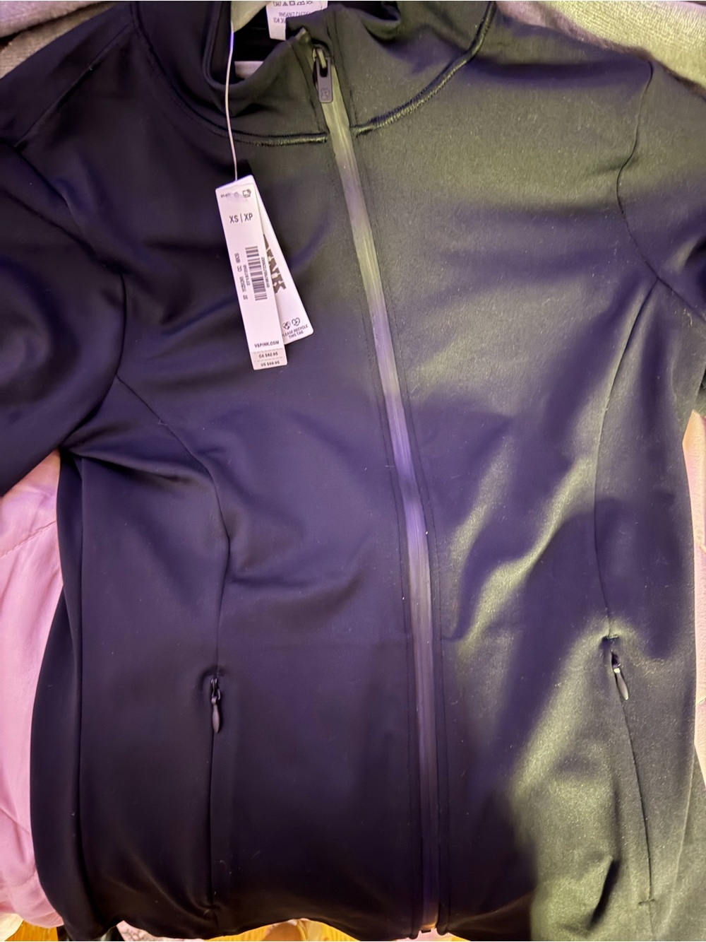 Black Women’s Zip-Up Jacket - Brand: Victoria Secret